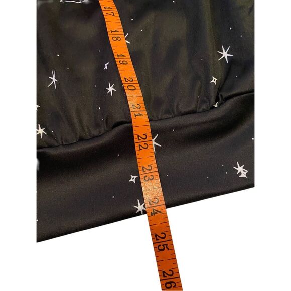 FancyQube Black Cat Hoodie Moon Pentagram Goth Gothic Punk Grunge Witch Occult - Picture 11 of 13